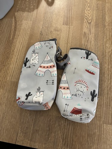Two insulated milk - , bottle