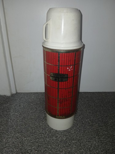 Vintage thermos flask model - vintage,